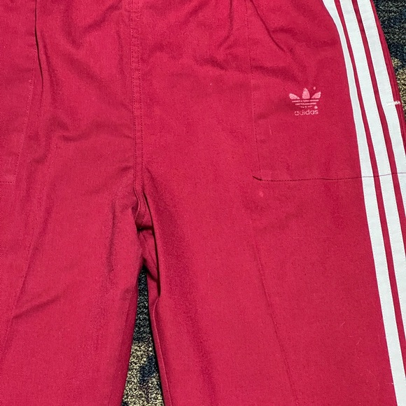 Vtg 70s Adidas Originals Track Pants Joggers Firebird Trefoil 3 Stripes Large - Picture 6 of 9